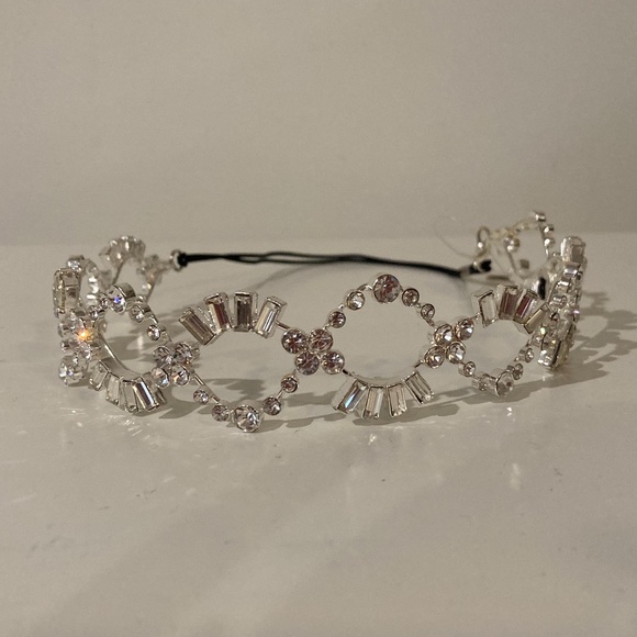 Zac Posen Baguette Crystal Braided Bridal Headband main image 5